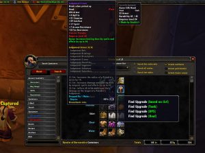 Altoholic WoW Addon Equipment